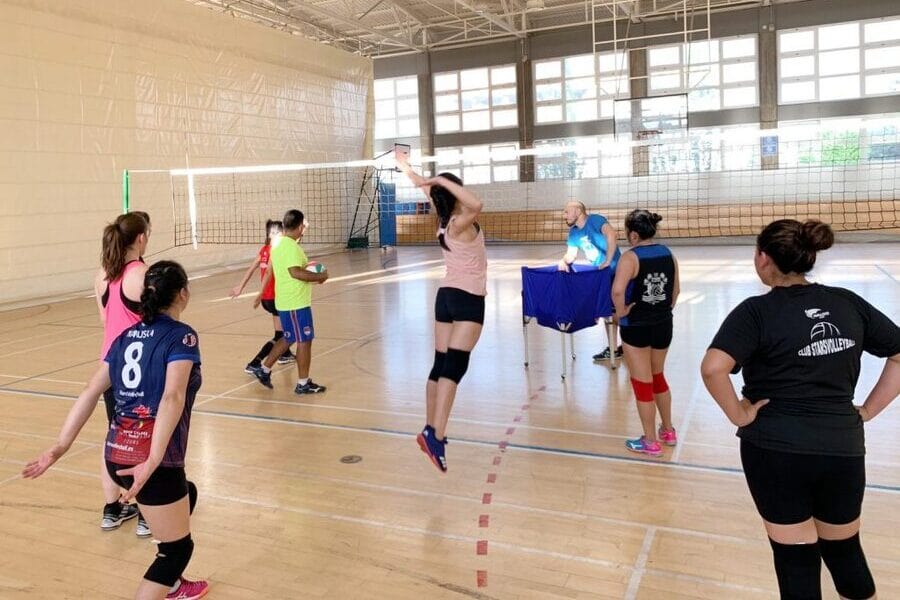 Entrenamiento voleibol en Forus Chamartín